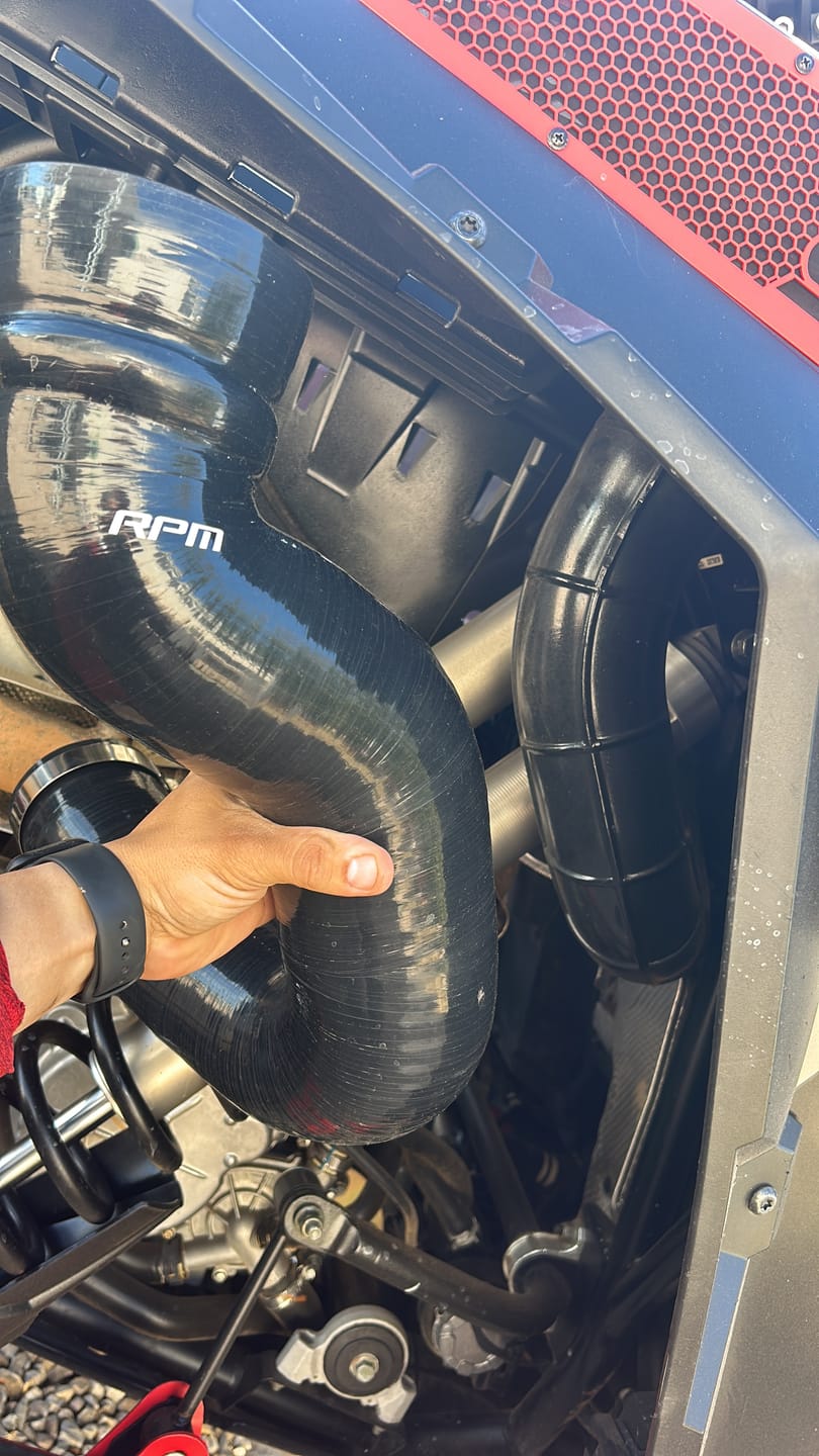 Customer photo review of RZR XPT, Turbo S, & XP1000 "BIG FATTY" HD Silicone Intake Tube