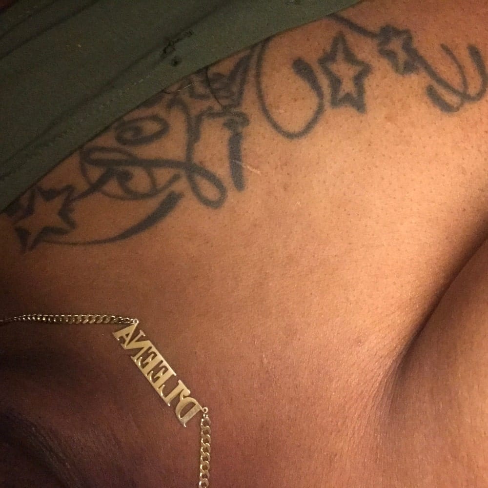 Customer photo review of Personalized Name Necklace