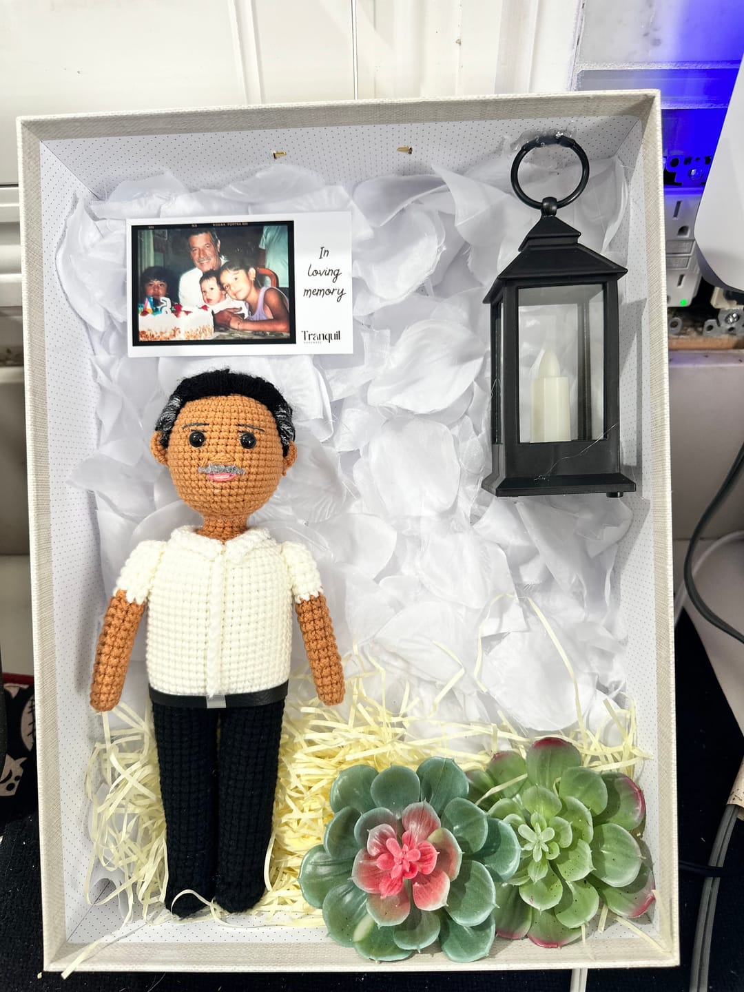 Customer photo review of Tranquil® - Personalized Crochet Doll (Bigger sizes)