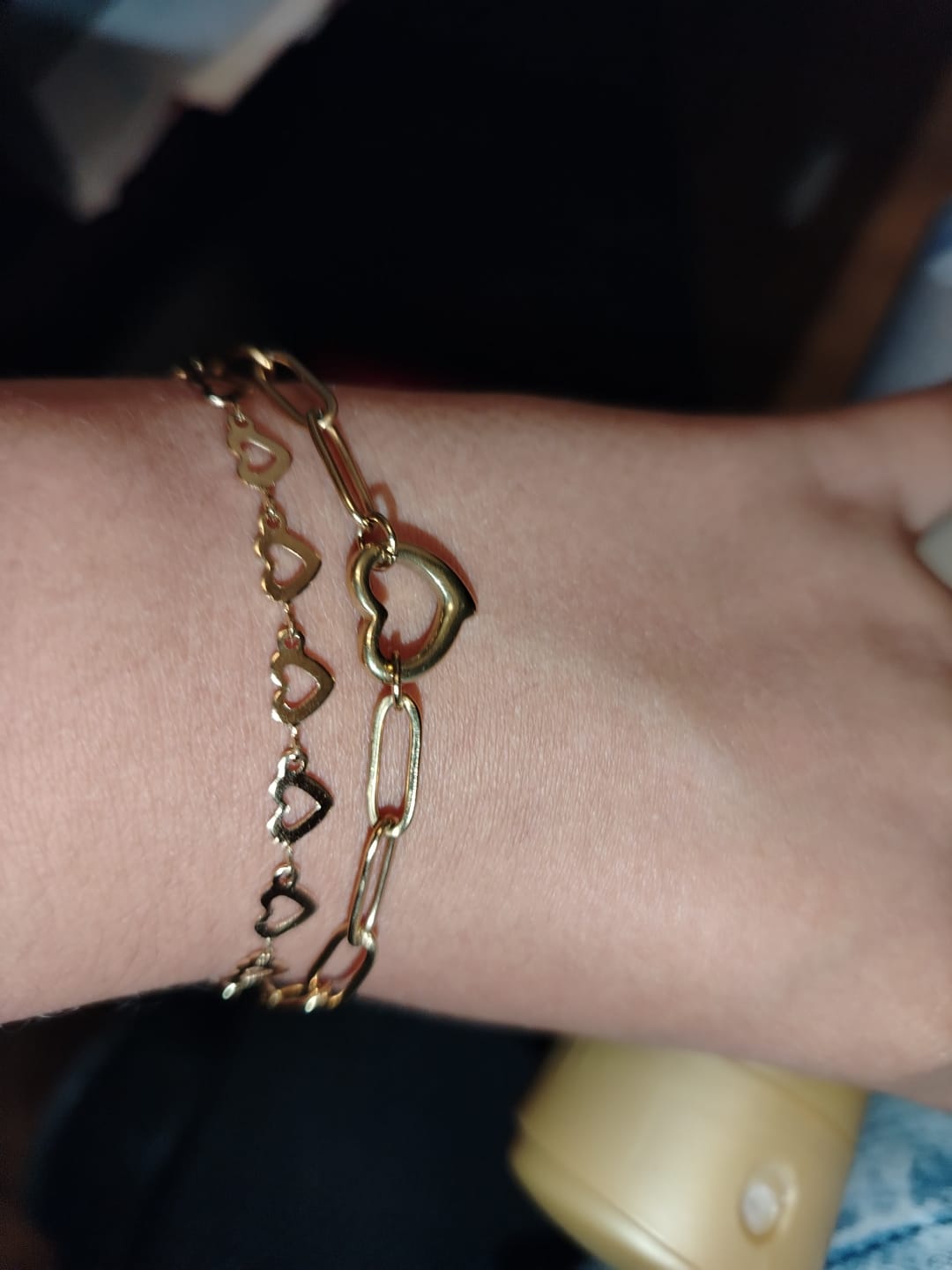 Customer photo review of Bratara Heart Link