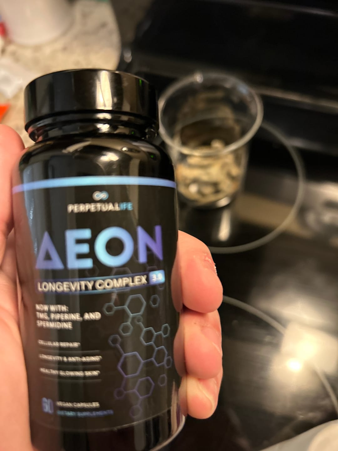 Customer photo review of AEON™ NAD+ Liposomal Longevity Complex with Nicotinamide DUO™