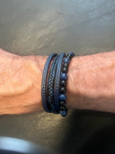 Customer photo review of Tiger Eye Pi Xiu Beaded Multi Layer Leather Bracelet Mala Beads Buddha Pixiu Bracelet