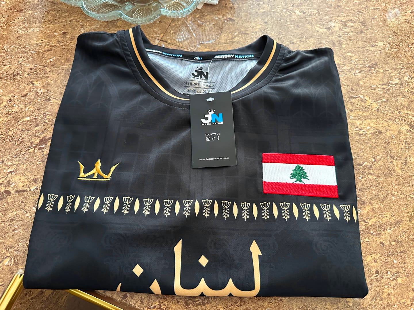 Customer photo review of Lebanon Custom Football Jersey