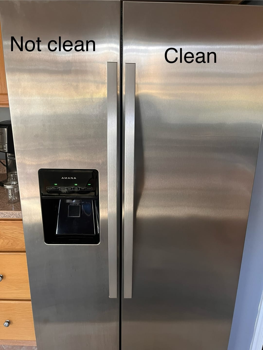 Customer photo review of Stainless Steel Cleaner & Polish 16 oz.