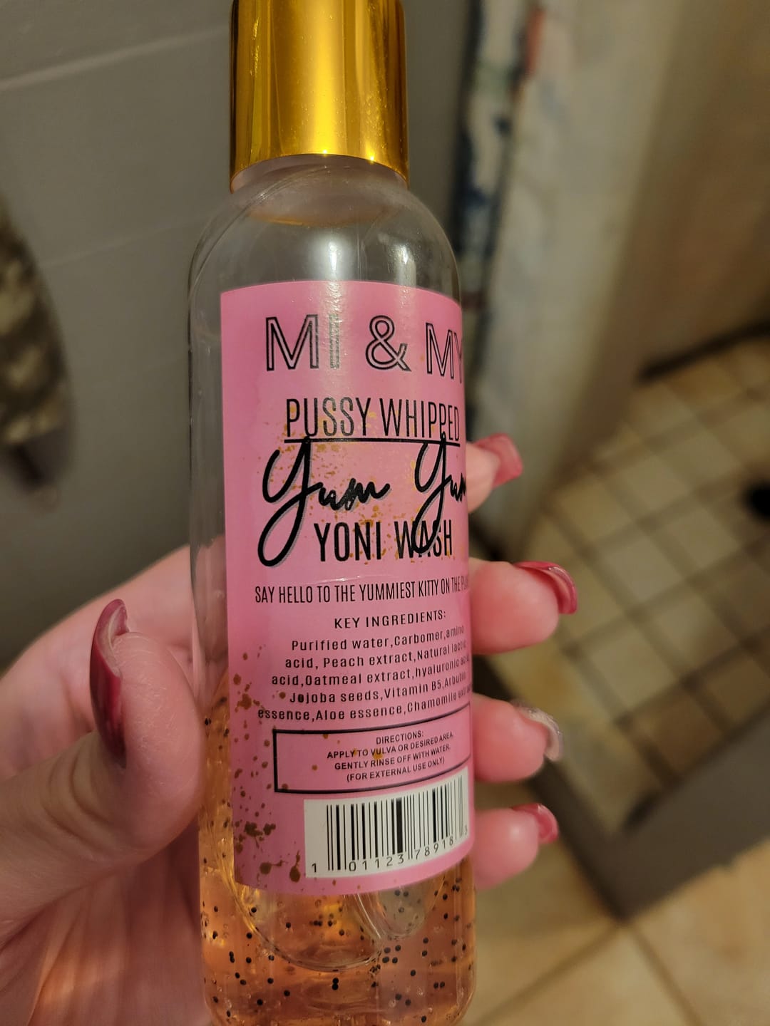 Customer photo review of P*ssy Whipped Yum Yum Yoni Wash