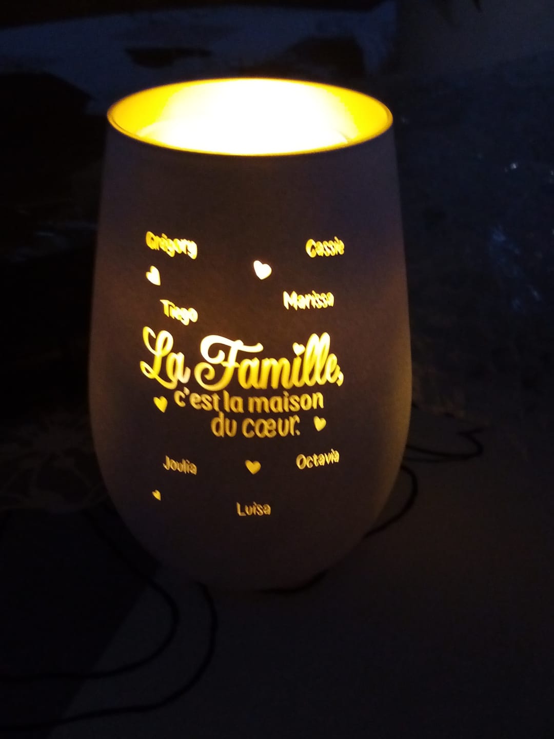 Customer photo review of La maison du cœur - Famille-Photophore