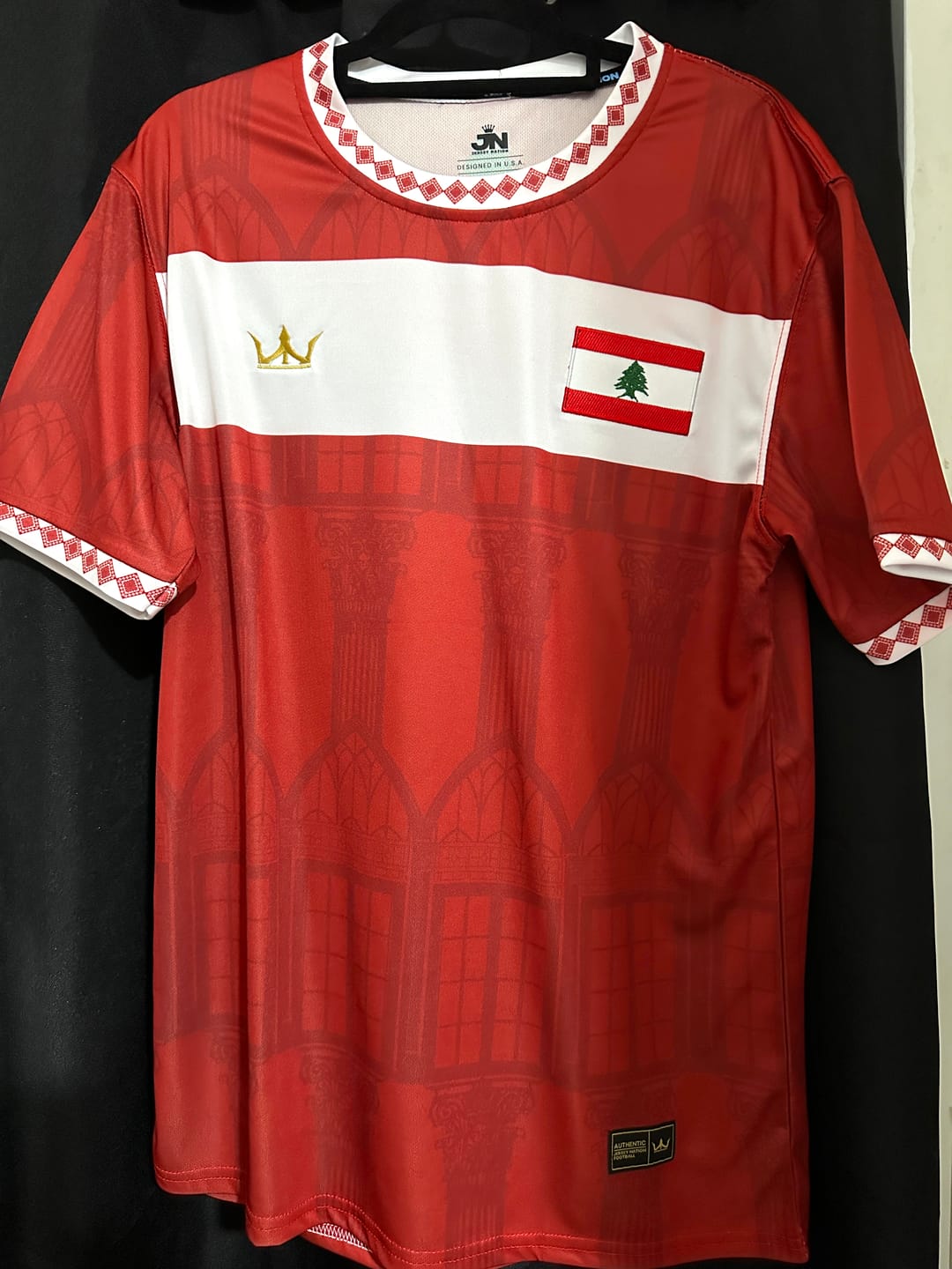 Customer photo review of Lebanon Custom Football Jersey