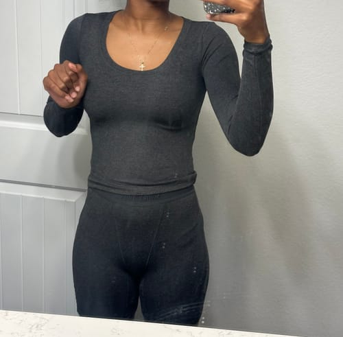 Customer photo review of Rib Lounge Boxer - Charcoal