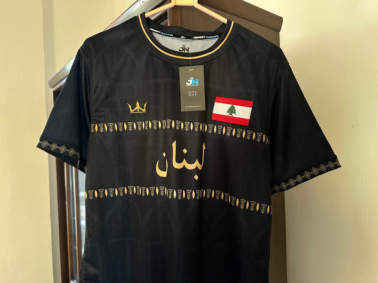 Customer photo review of Lebanon Custom Football Jersey