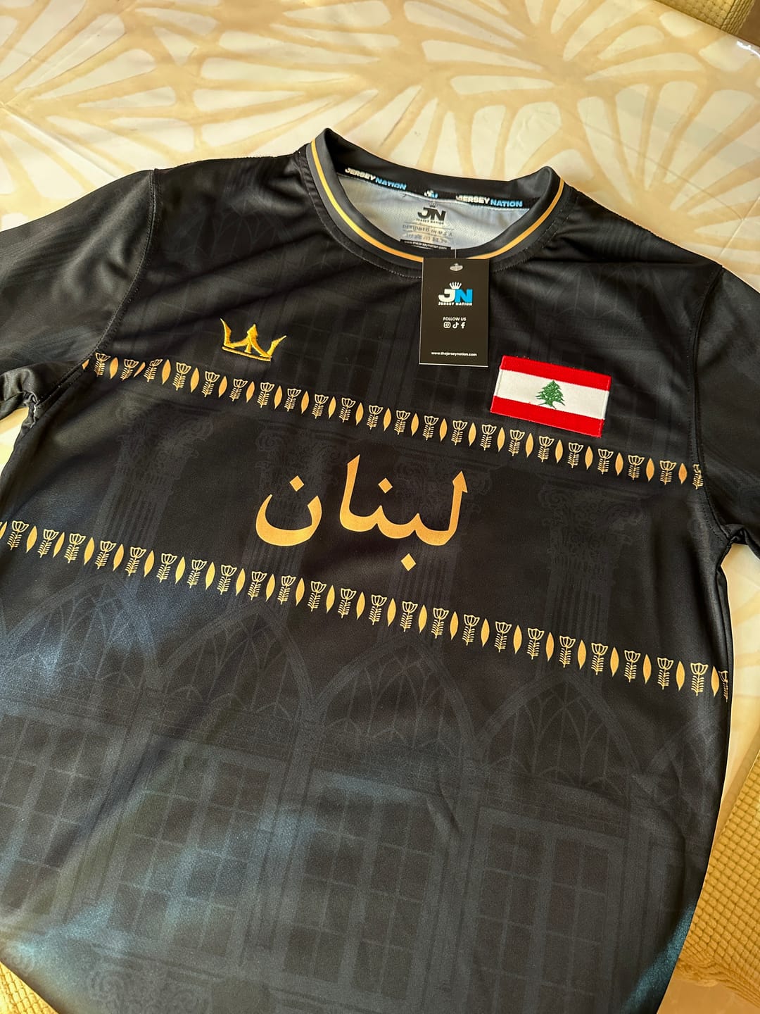 Customer photo review of Lebanon Custom Football Jersey