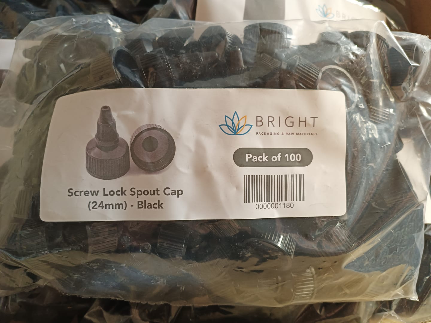 Customer photo review of Screw Lock Spout Cap (24 mm) - Black
