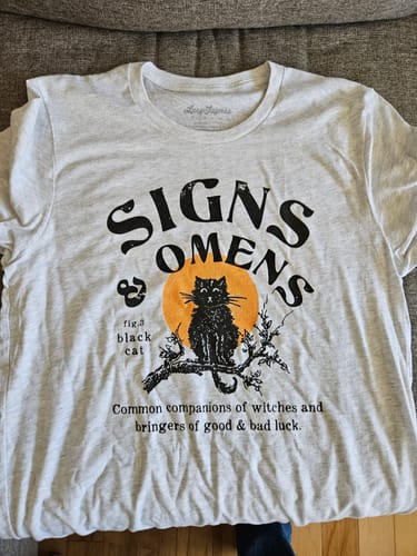 Customer photo review of Signs & Omens Tee