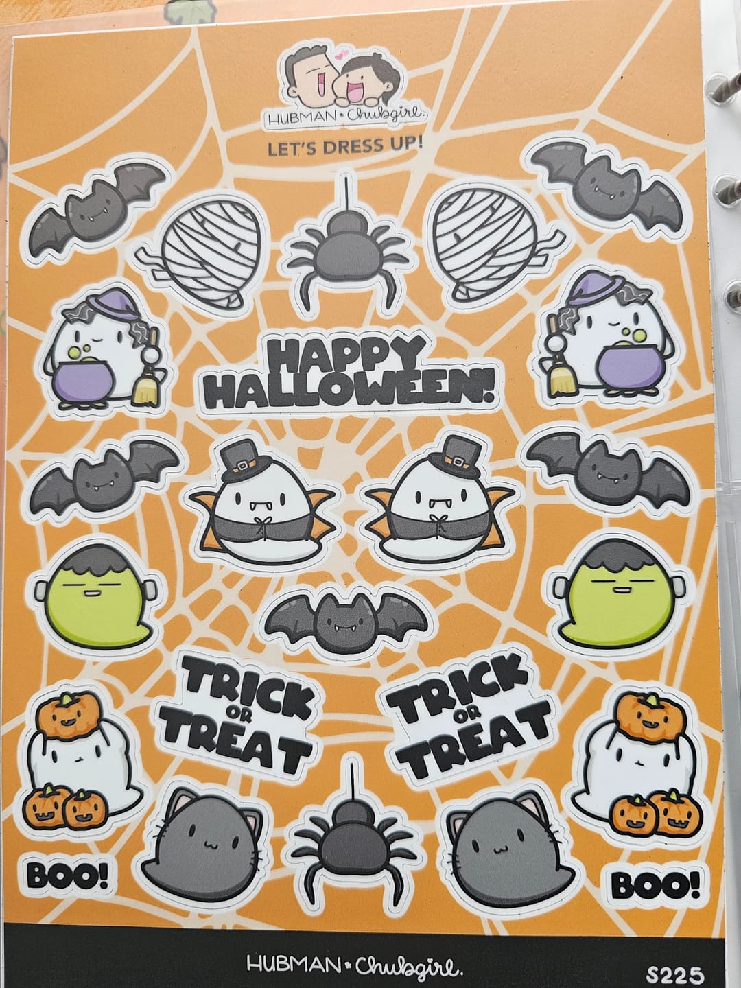 Customer photo review of Let's Dress Up Sticker Sheet