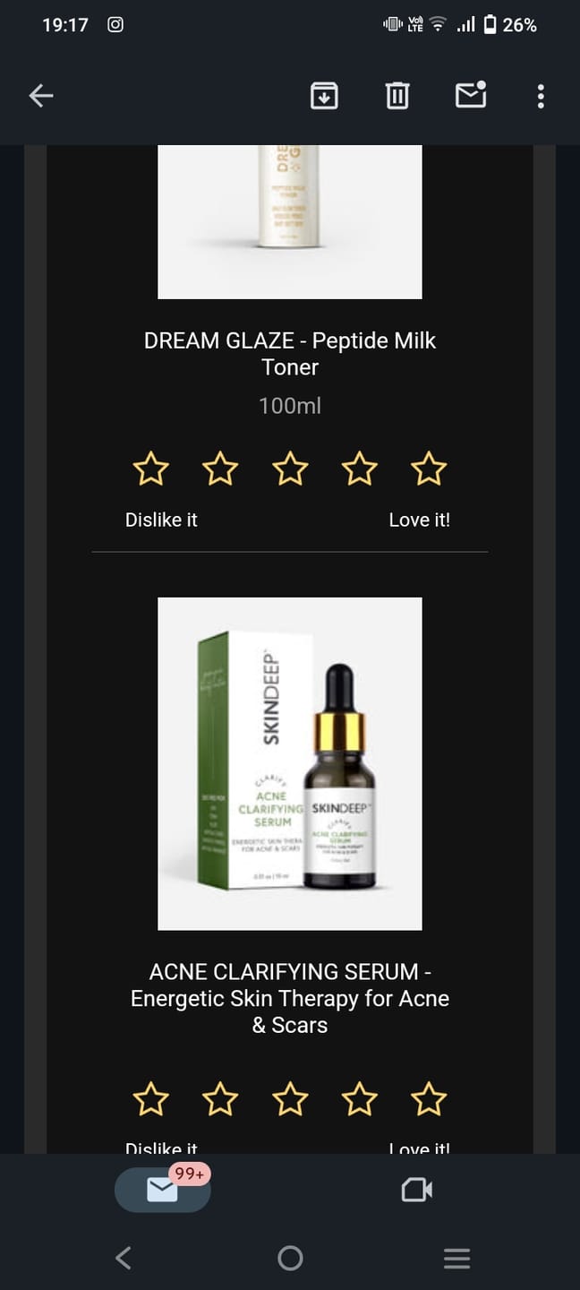 Customer photo review of ACNE CLARIFYING SERUM - Energetic Skin Therapy for Acne & Scars