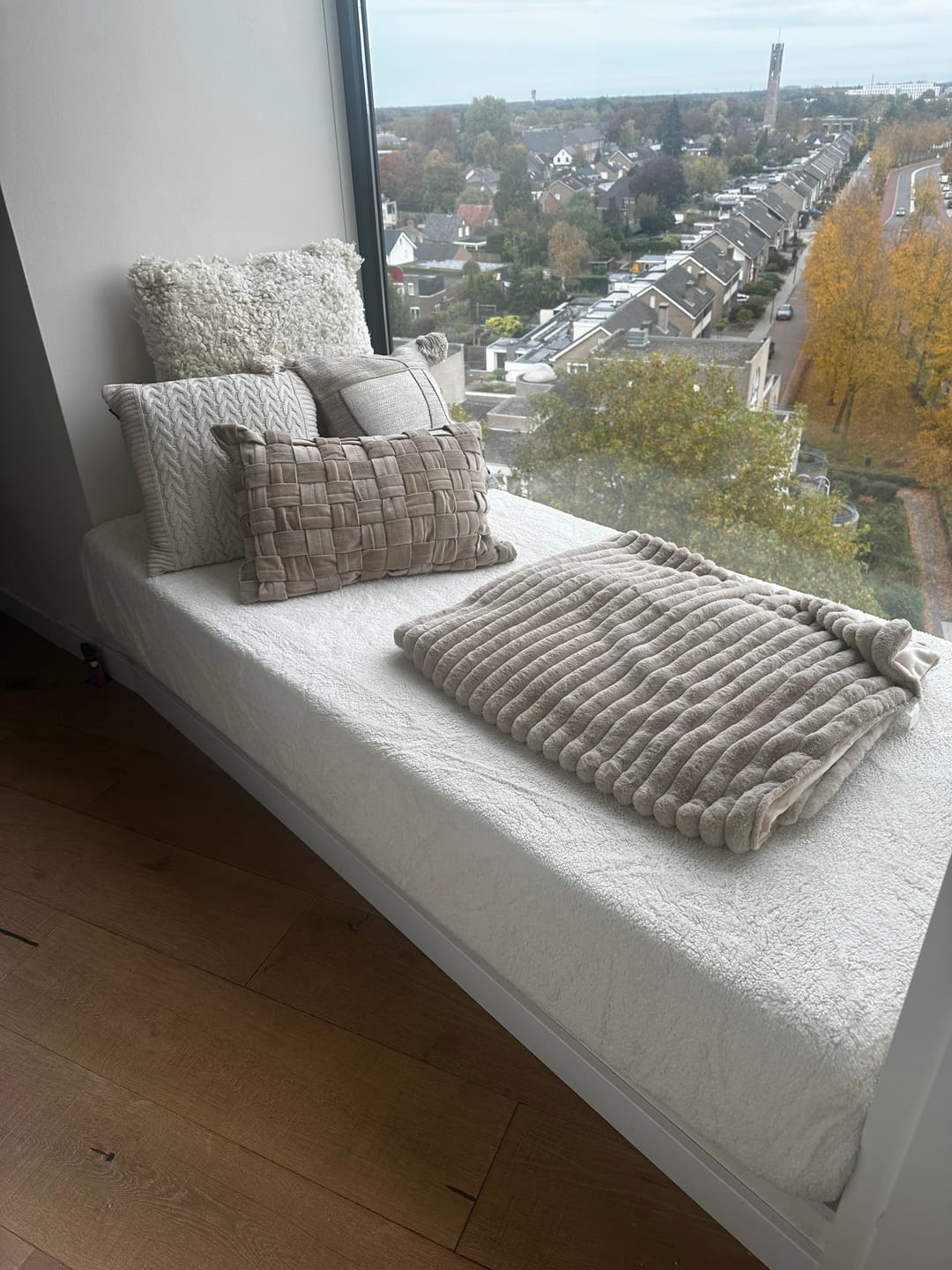 Customer photo review of Matras Hoeslaken Teddy - Cappuccino White