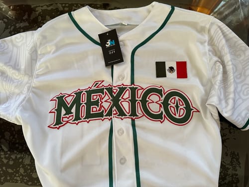 Customer photo review of Mexico Custom Baseball Jersey
