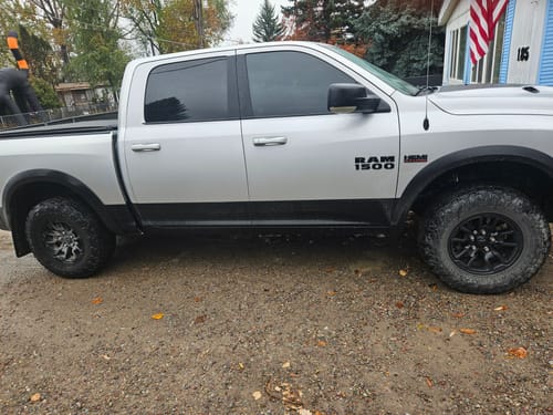 Customer photo review of 2013-2018 Dodge Ram Rebel Air Suspension Conversion/Delete Kit With Light Fix Module (DR34FM)