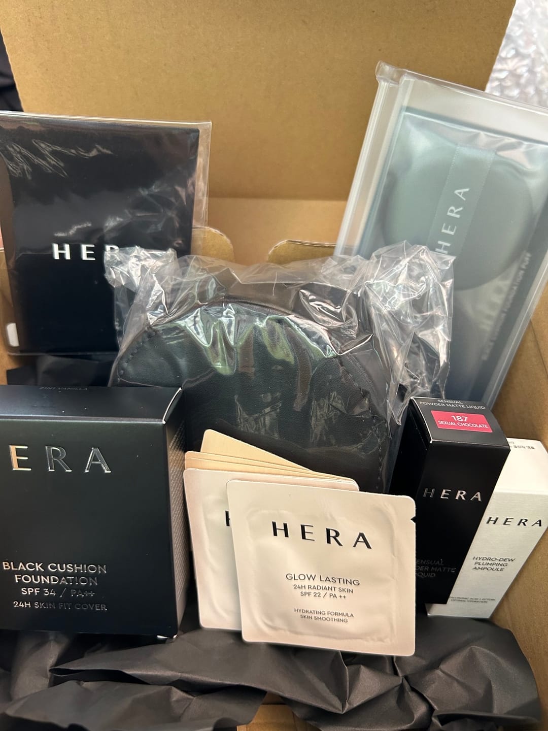 Customer photo review of ブラック クッション ファンデーション パフ