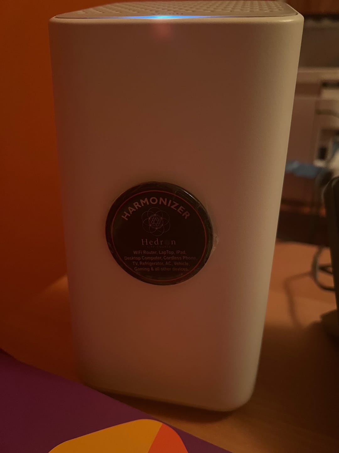 Customer photo review of Hedron Harmonizer for Larger Electronic Devices