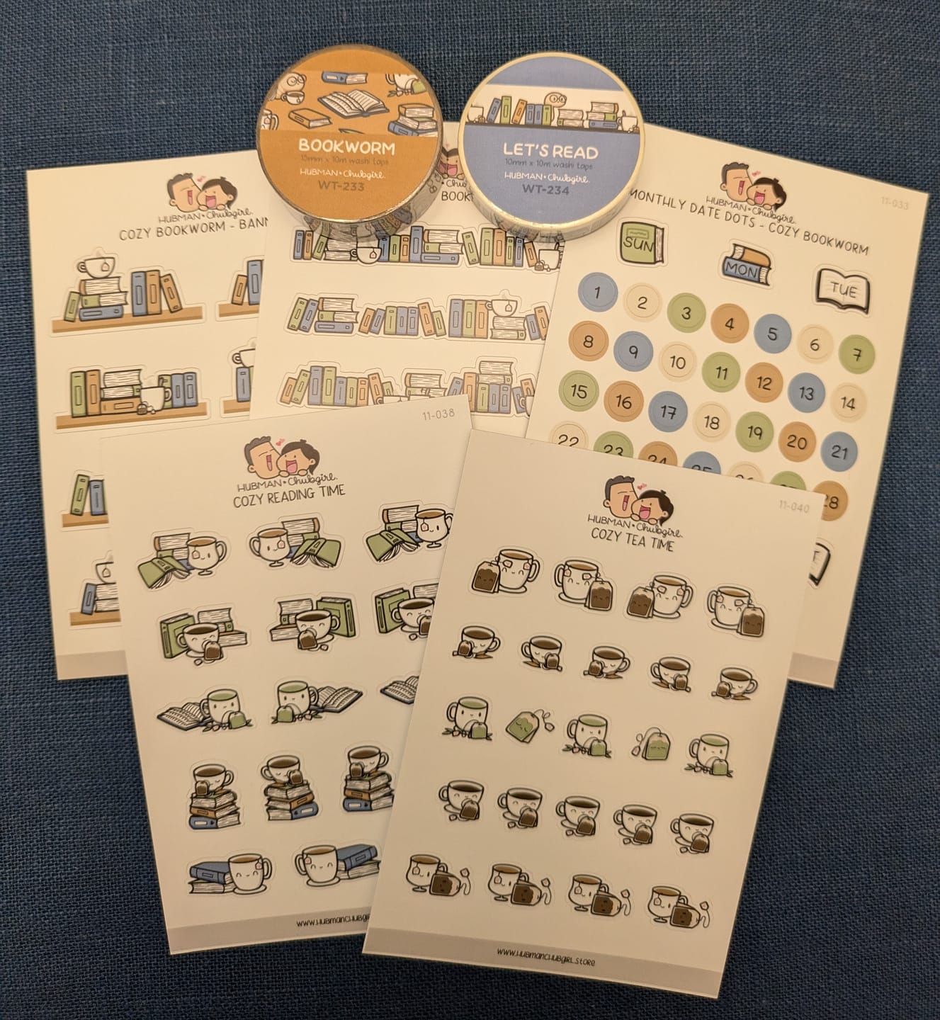 Customer photo review of My Cozy Bookshelf Planner Stickers