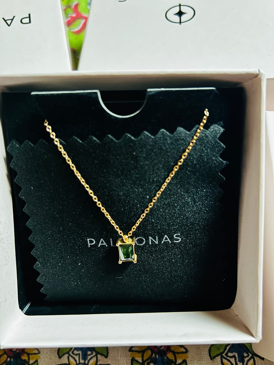 Customer photo review of Emerald Aventurine Necklace
