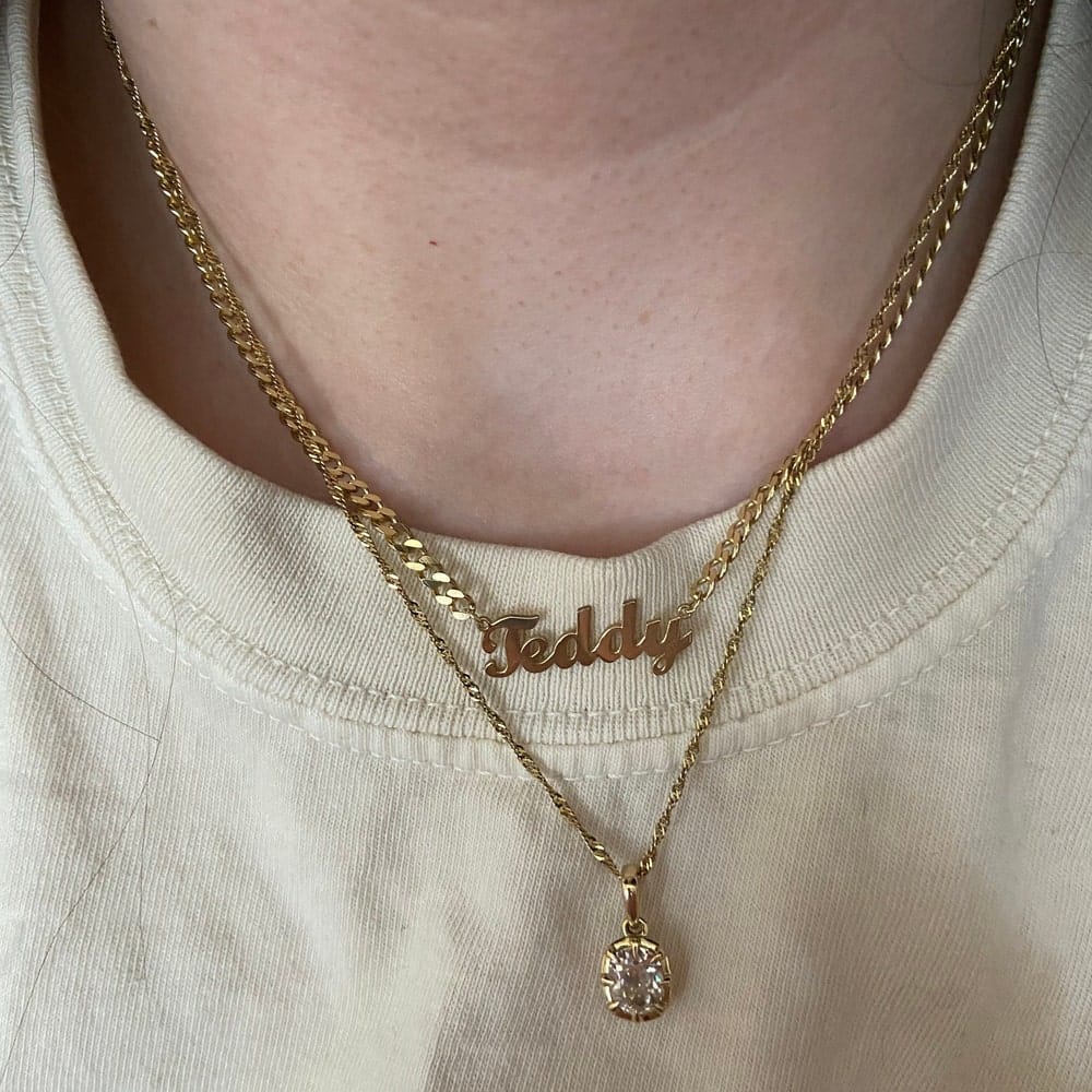 Customer photo review of Personalized Name Necklace