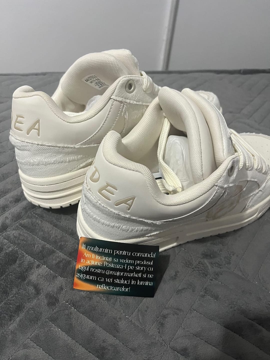 Customer photo review of Double Tongue Sneakers