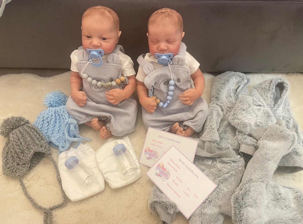 Customer photo review of Twin Baby Boy Reborns - Full Body