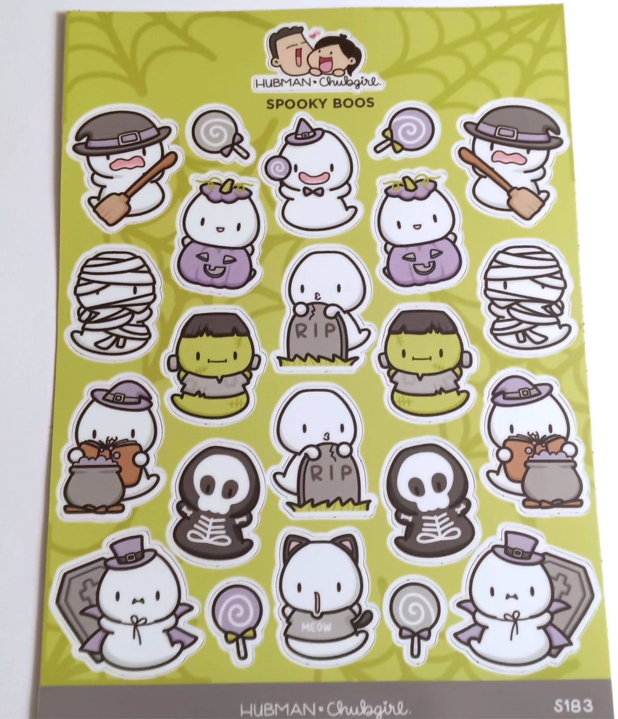 Customer photo review of Spooky Boos Sticker Sheet