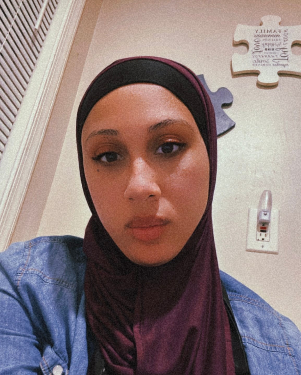 Customer photo review of Jersey Hijab - Luscious Plum