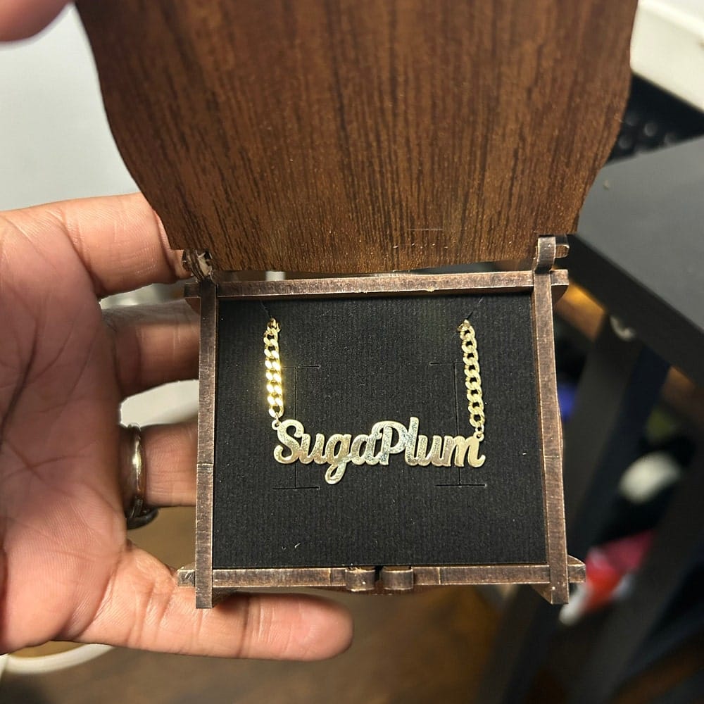 Customer photo review of Personalized Name Necklace