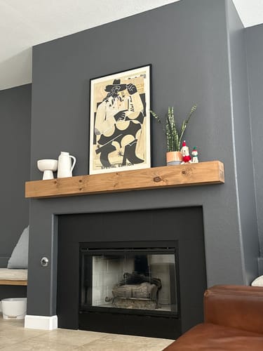 Customer photo review of Rustic Mantels