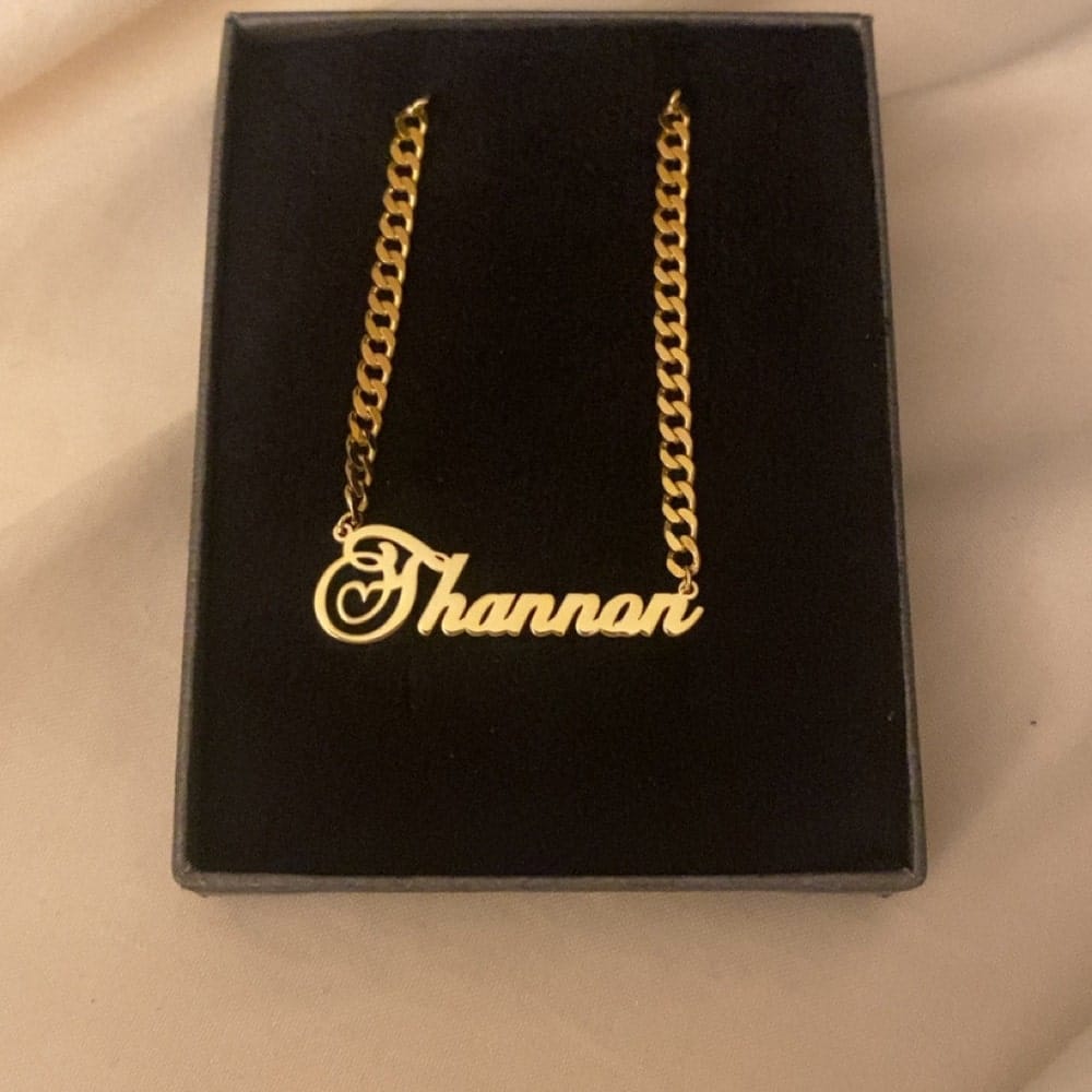 Customer photo review of Personalized Name Necklace