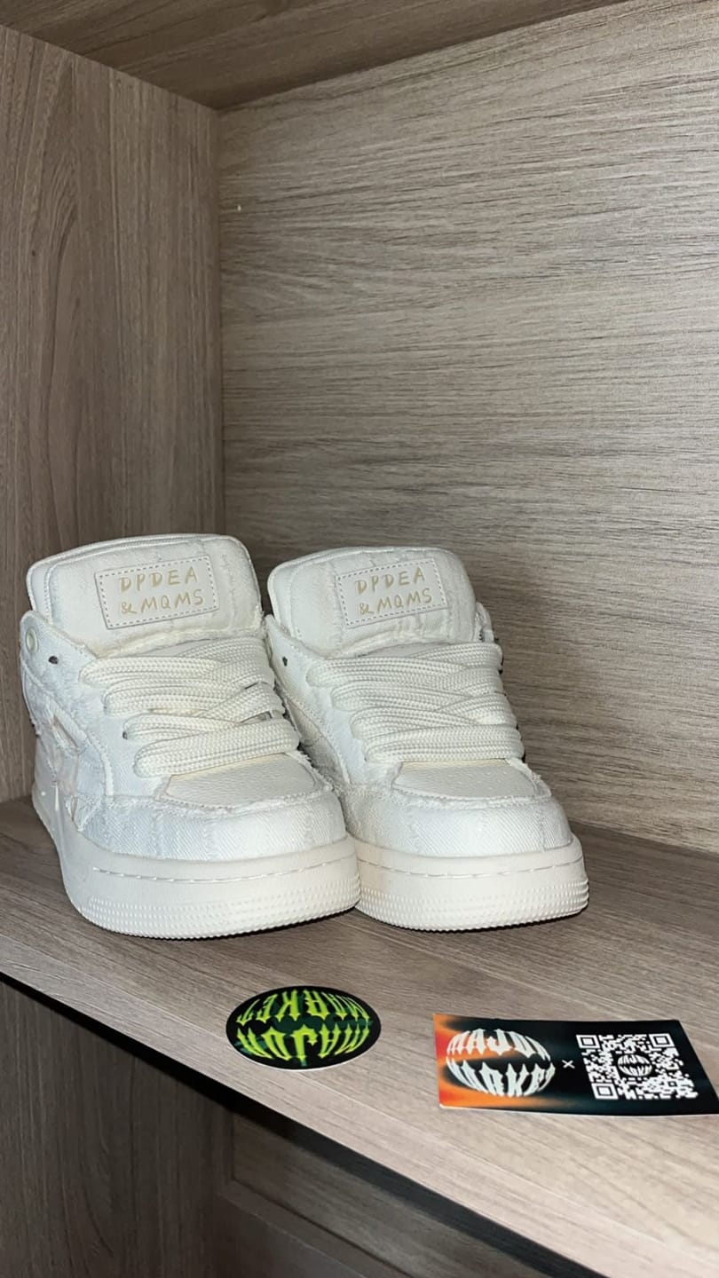 Customer photo review of Double Tongue Sneakers