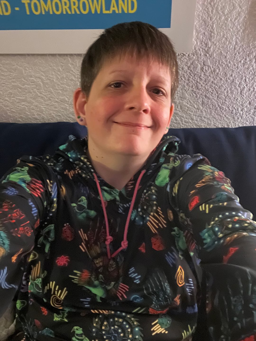 Customer photo review of Disney Tim Burton's Nightmare Before Christmas "Oogie's Turn to Boogie" – Performance Hoodie