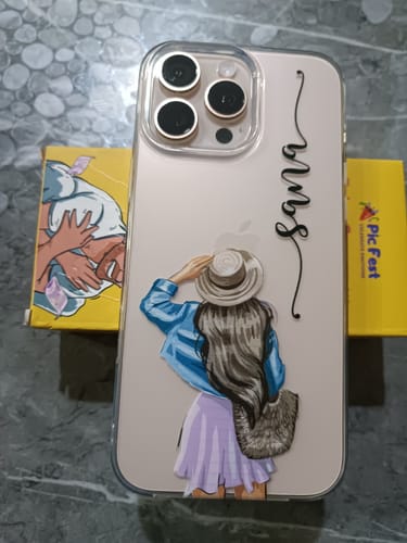 Customer photo review of Girl With Hat Customize Transparent Silicon Case For IPhone