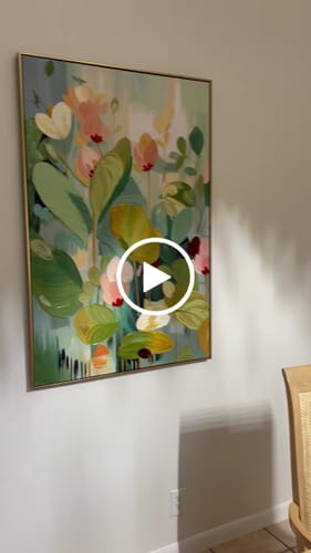 Customer video review of Flower Canvas Art #FL021