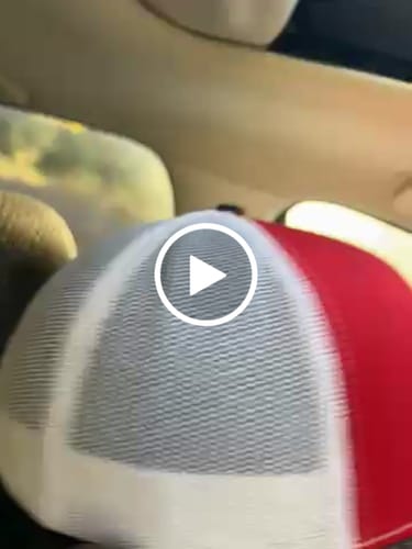 Customer video review of Custom Leather Patch Trucker Hat - Richardson 112