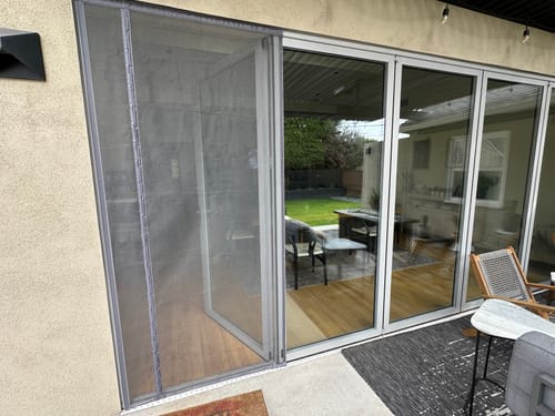 Customer photo review of Custom Magnetic Screen Door Left Side Opening