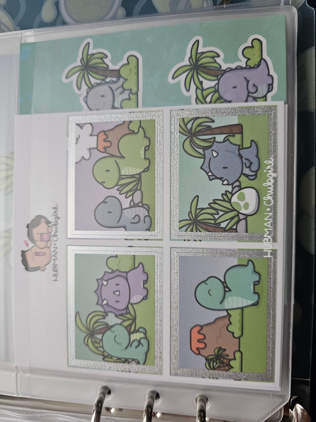 Customer photo review of Happy Dinos Variety Sticker Pack