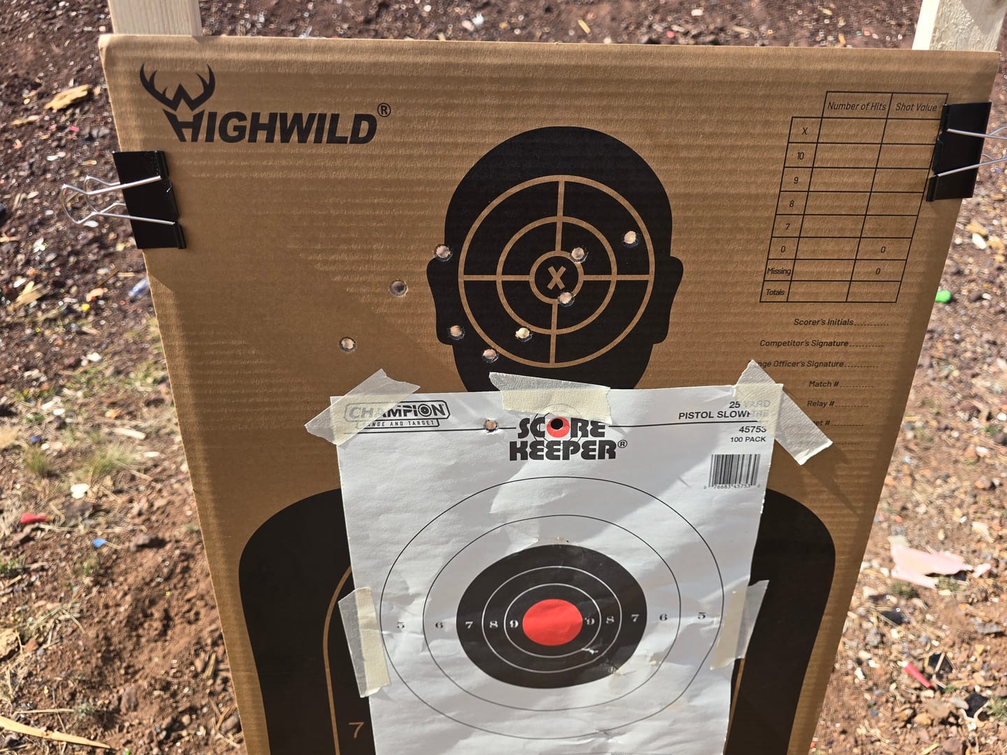 Customer photo review of H Shape Adjustable Paper Target Stand Base - 1 PACK