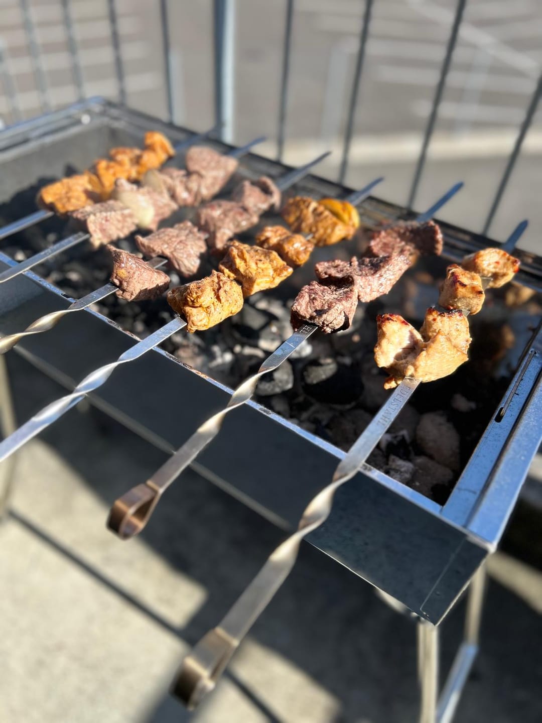 Customer photo review of Schweine-Schaschlik BBQ 1 kg