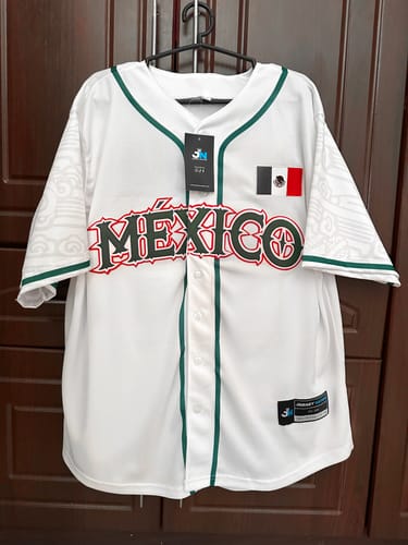 Customer photo review of Mexico Custom Baseball Jersey