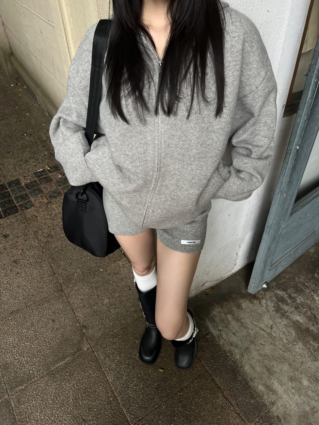 Customer photo review of WARDEN EDGE Oversized Hoodie & Shorts Set - Streetwear-Inspired Design