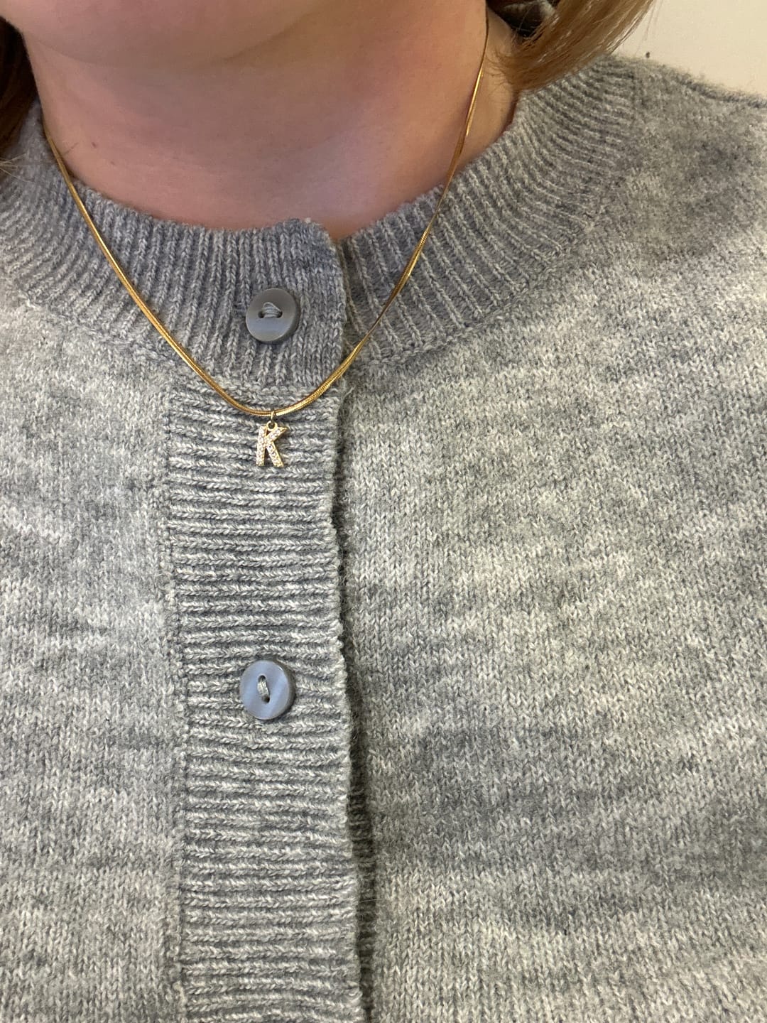 Customer photo review of Mini initial chain (sale)