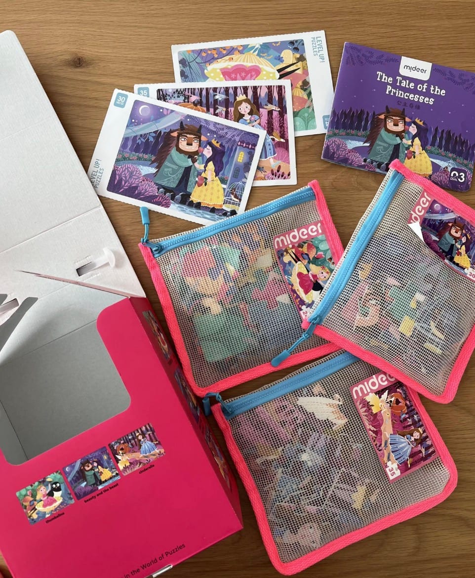 Customer photo review of Level Up! Puzzles with Storage Bag - Level 3: Princesses 24P-35P