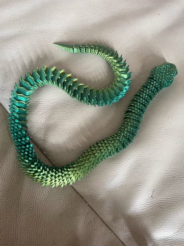 Customer photo review of 3D Printed Snake Sensory Fidget Toy