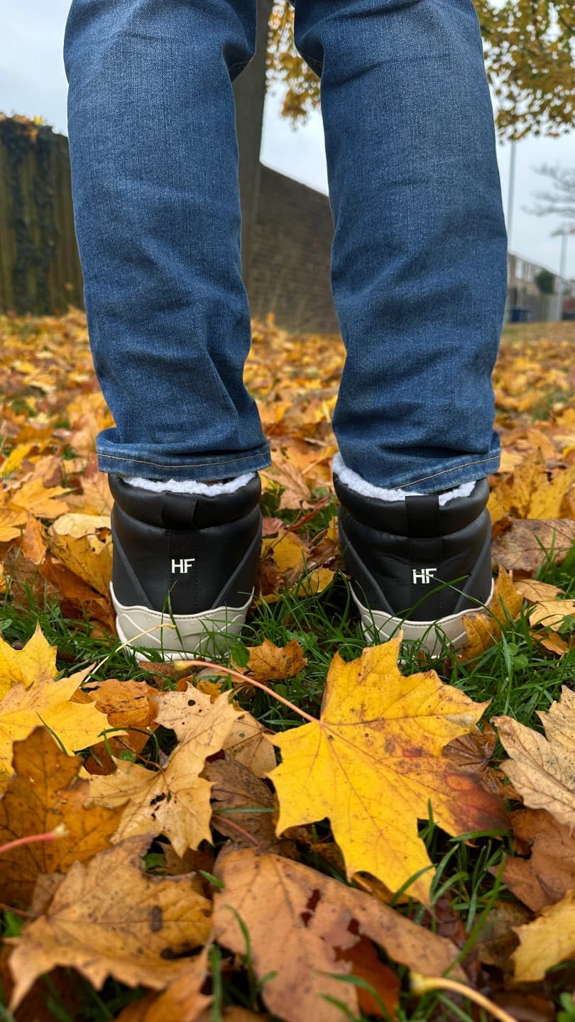 Customer photo review of HF Azura – Ergonomic & Supportive Winter Barefoot Shoes