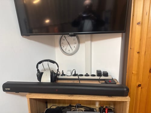 Customer photo review of Soundbar Pro S2 für TV, PC, Laptop & Home Cinema / Elegante Bluetooth Soundbar mit Subwoofer-Surround-Sound / HDMI
