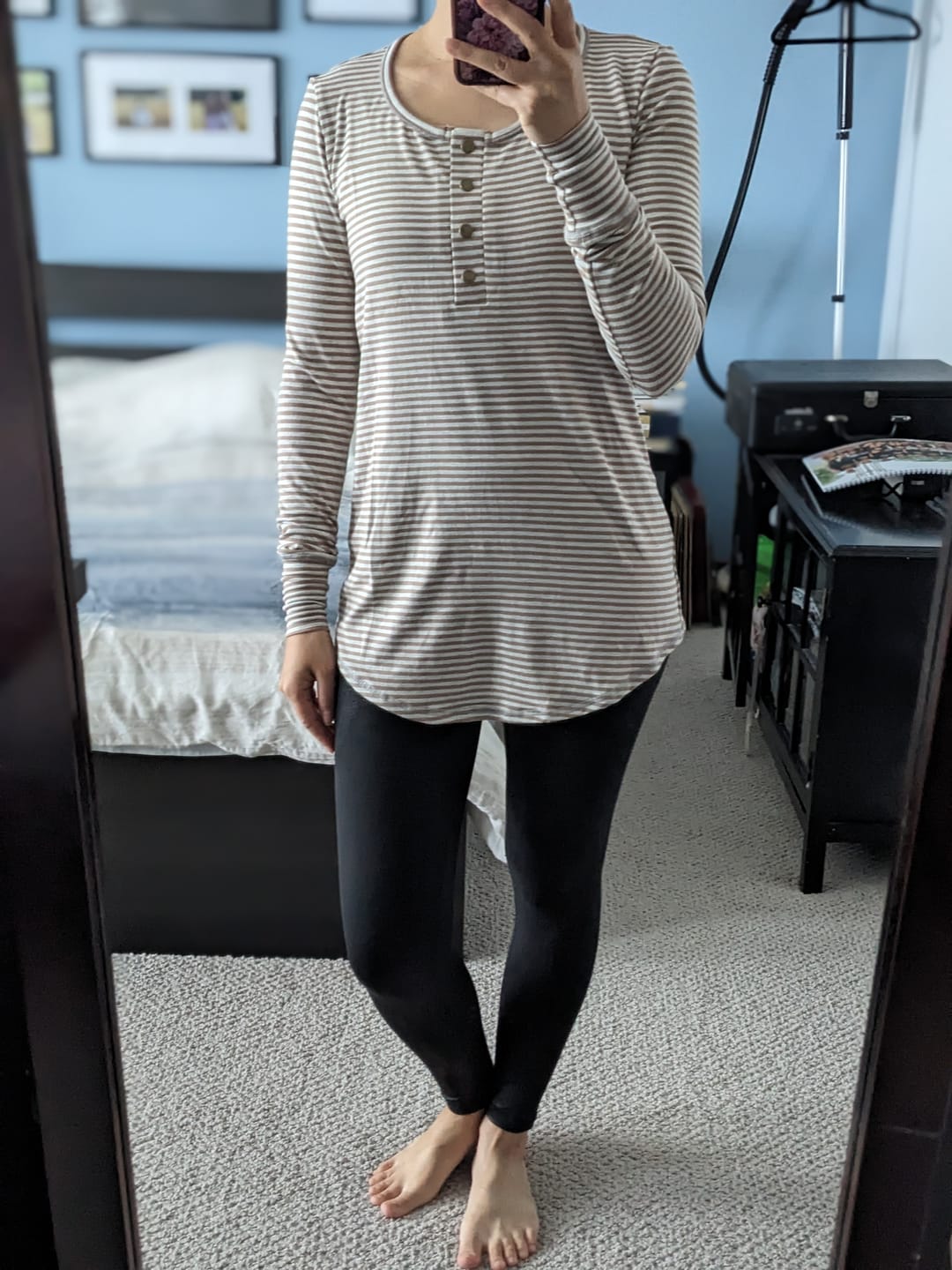 Customer photo review of *Pre-Sale* Long Sleeve Henley